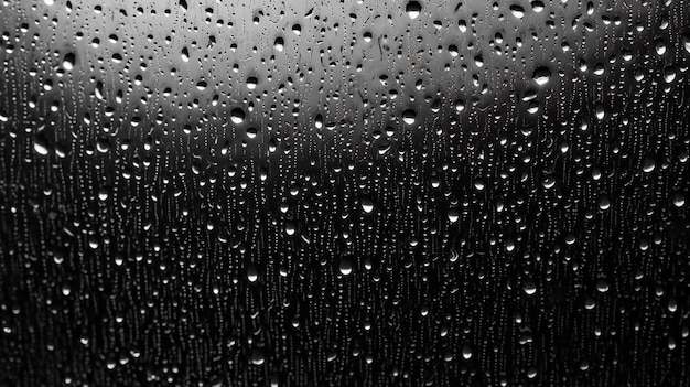 Vector black wet background raindrops for overlaying on transparent window concept of rain weather seasonal background of drops of water rain on glass transparent