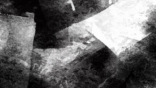 Black and white abstract grunge paint texture