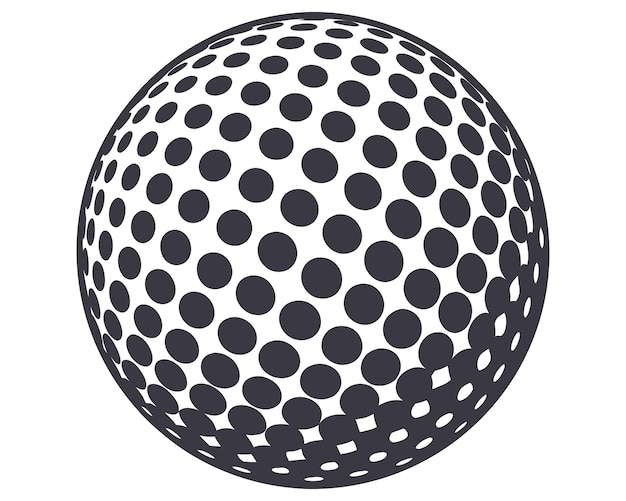 Vector a black and white ball with dots on it and the word polka dots on it