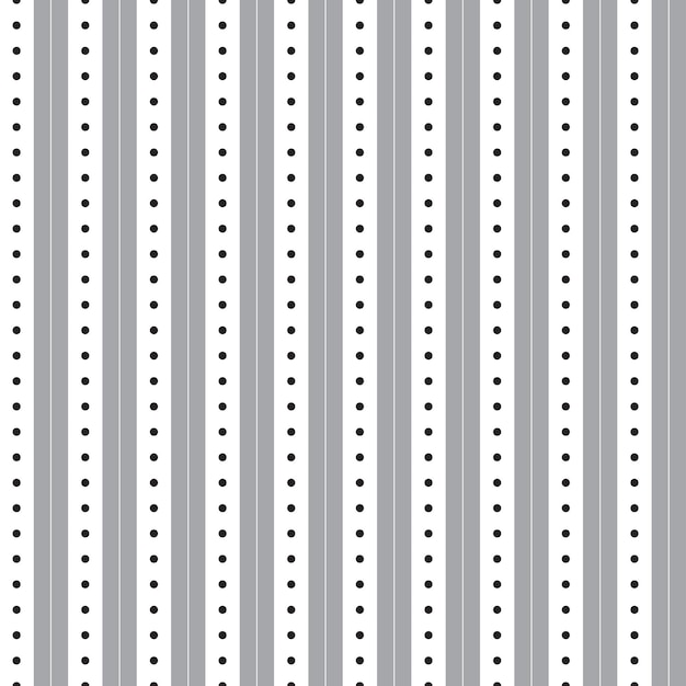 Black and White BW Grey Stripe Horizontal Line Dot Dash Line Circle Seamless Pattern Vector Illustration Tablecloth Picnic mat wrap paper Mat Fabric Textile Scarf