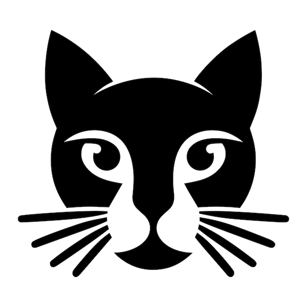 Black and white cate logo