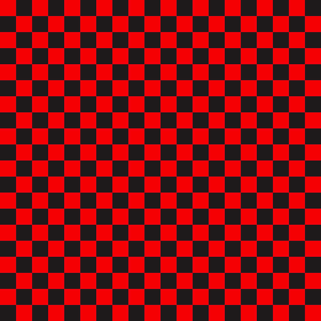 Black and white checkered background Background in a cage Vector illustration Red Blue Yellow