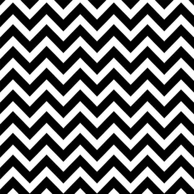 Black White Chevron Seamless Pattern Zigzag Line Vector Illustration