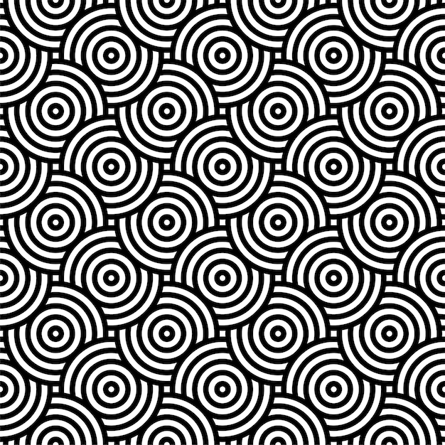 Black and white circle pattern