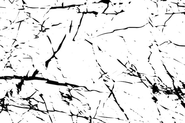 A black and white cracked glass texture that is cracked and cracked.