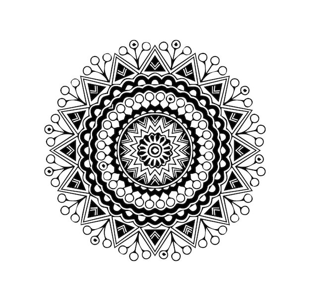 a black and white design with a design that says  mandalas