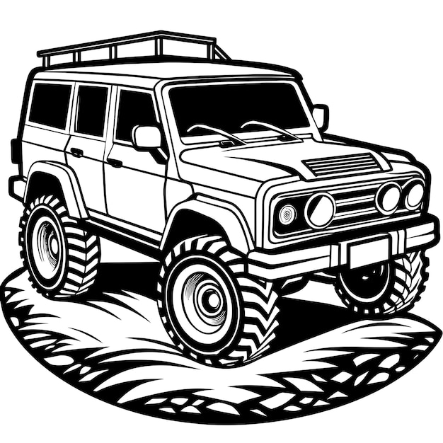 a black and white drawing of a car with the words  the word  on it