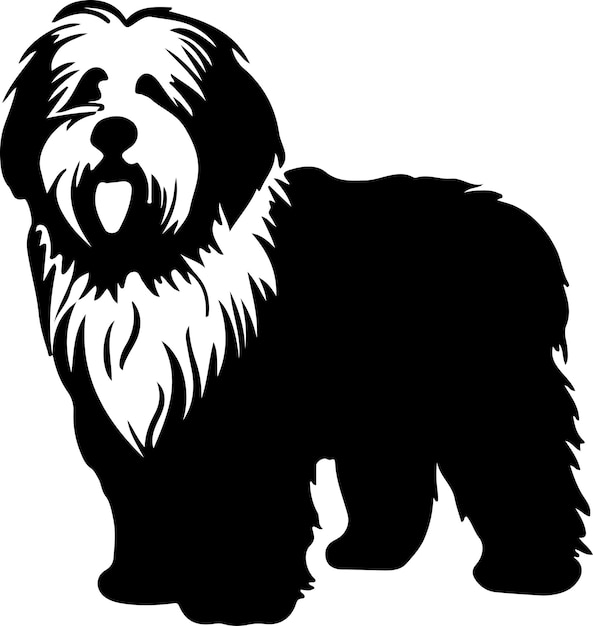 a black and white drawing of a dog with a black background