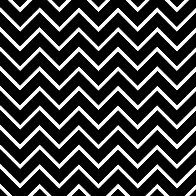 Vector a black and white geometric pattern with a white zigzag pattern