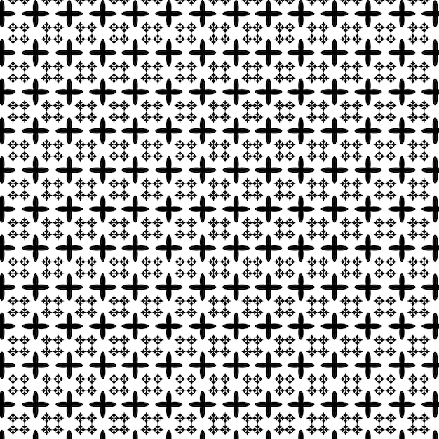 Black &amp; white geometrical ornamental pattern background