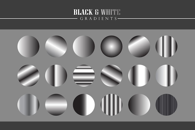 black and white gradient