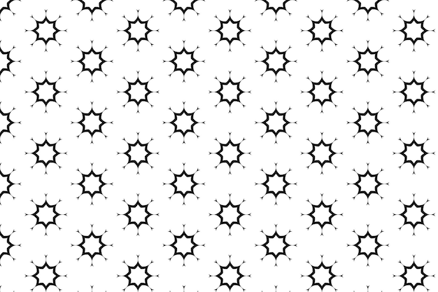 Black and white Greek key pattern design art Free Vector