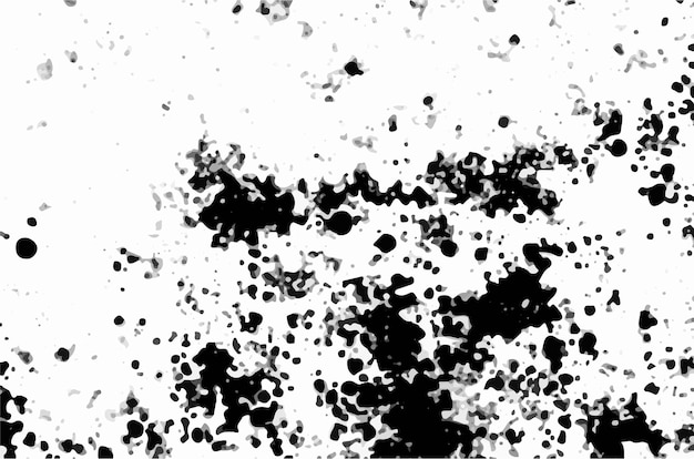 Black and white Grunge texture Bubbles circles splatter texture transparent background Abstract art