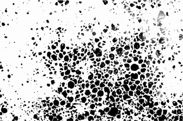 Black and white Grunge texture Bubbles circles splatter texture transparent background Abstract art