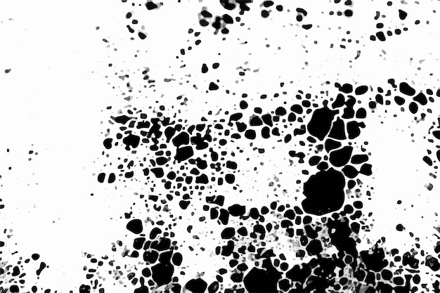 Black and white Grunge texture Bubbles circles splatter texture transparent background Abstract art