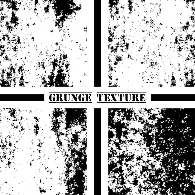 Black and white grunge texture Grunge textures set Dust overlay