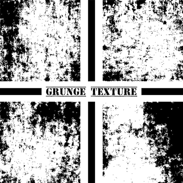 Black and white grunge texture Grunge textures set Dust overlay