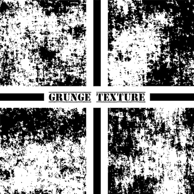 Black and white grunge texture Grunge textures set Dust overlay