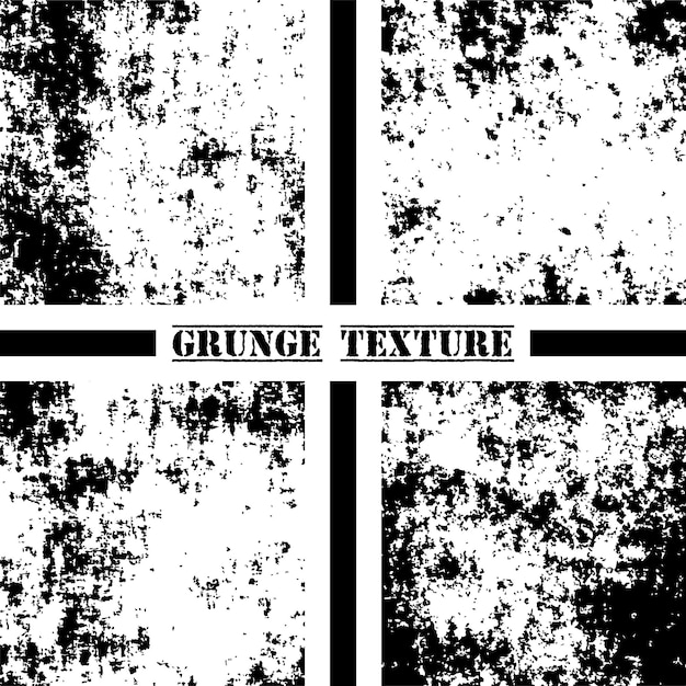 Black and white grunge texture Grunge textures set Dust overlay