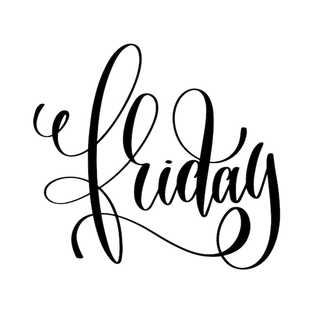 Black and white hand lettering inscription to black friday and cyber monday deals design