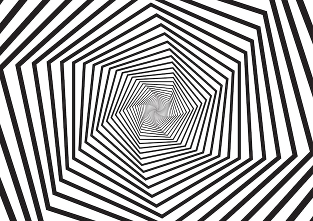 Vector black and white illusion design background