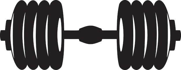 a black and white image of a dumbbell