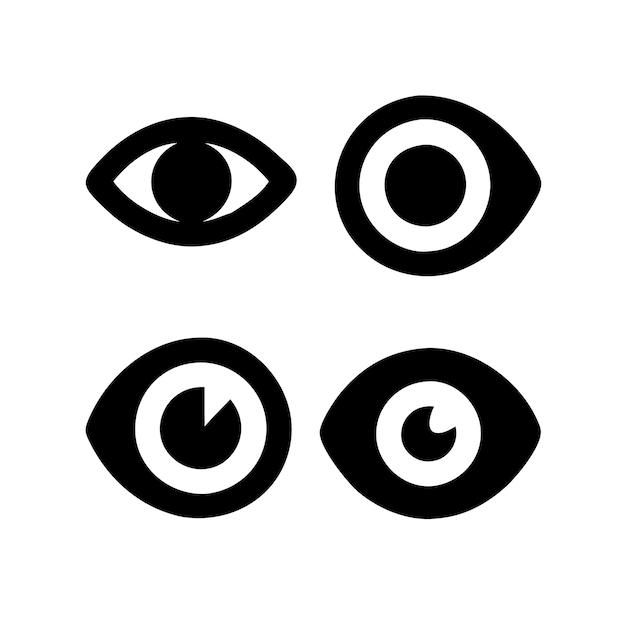 Vector a black and white image of eyes and a sign that says  eyes