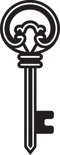 Vector a black and white image of a sword with the word quot t quot on it