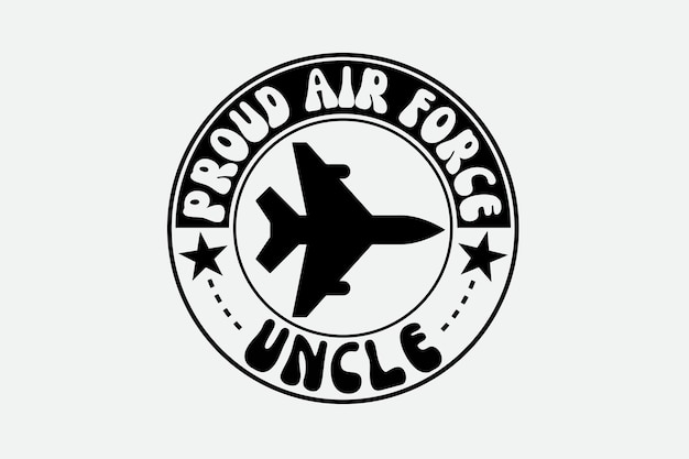 A black and white image of a united states air force logo.