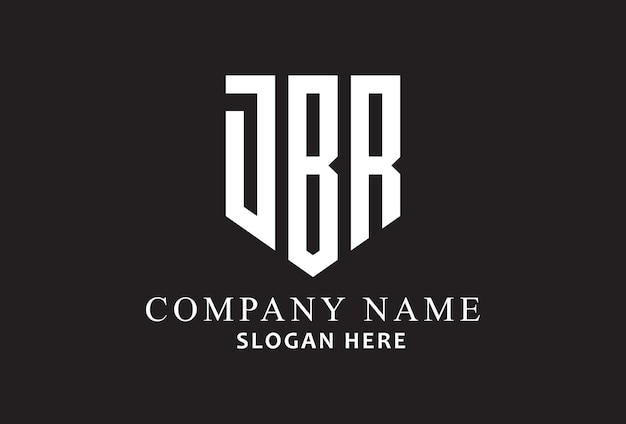 A black and white logo for a company called cbr JBR Logo Design Monogram Logo Design Company Logo