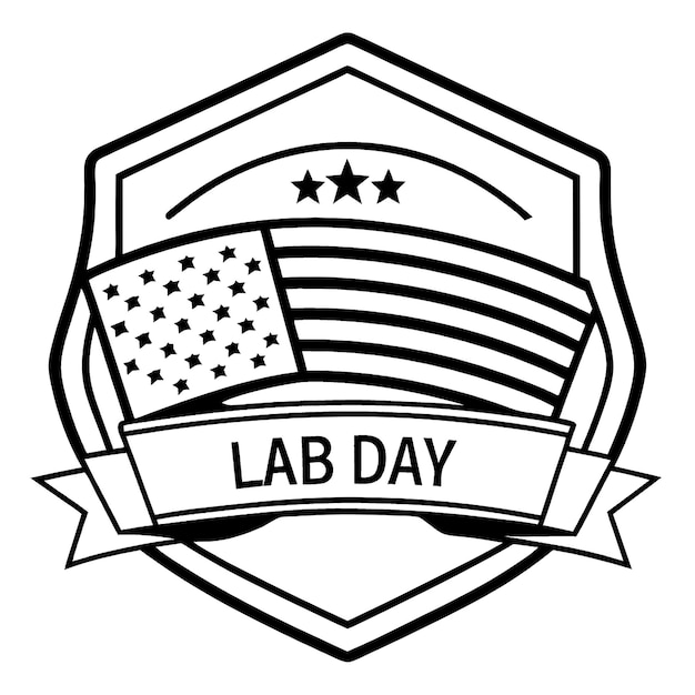 a black and white logo for lab day day day