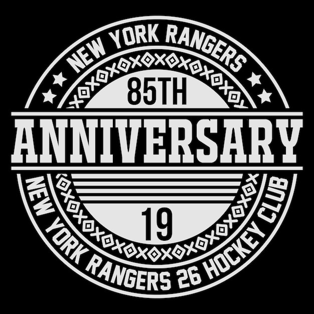 A black and white logo with the year 82.