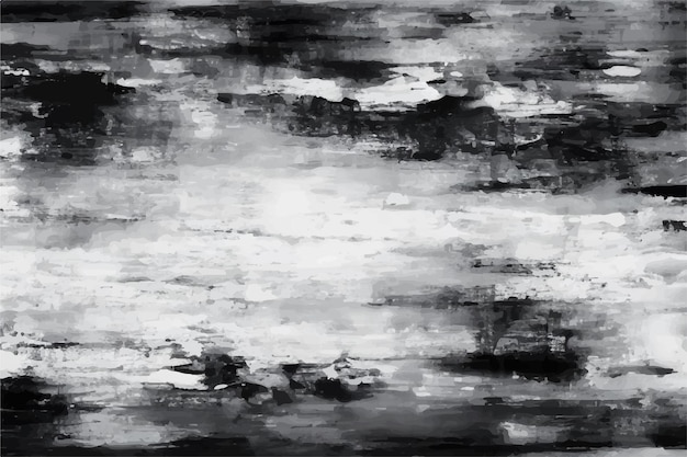 a black and white painting of a cloudy sky