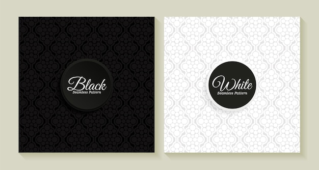 black and white pattern background