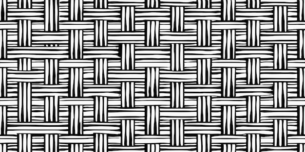 a black and white pattern with geometric shapes