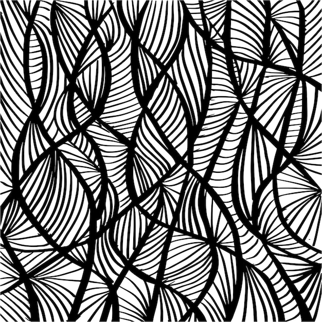 Vector a black and white pattern with lines that are drawn in black and white.