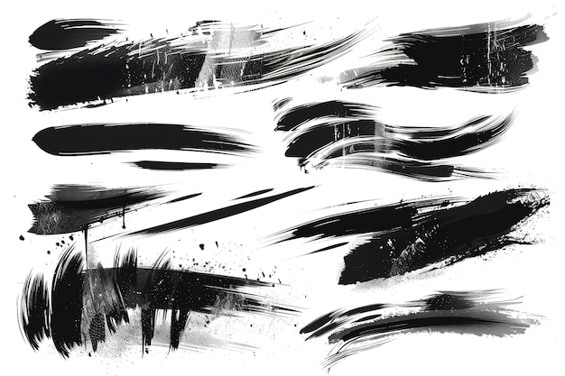 a black and white photo of a black and white abstract painting