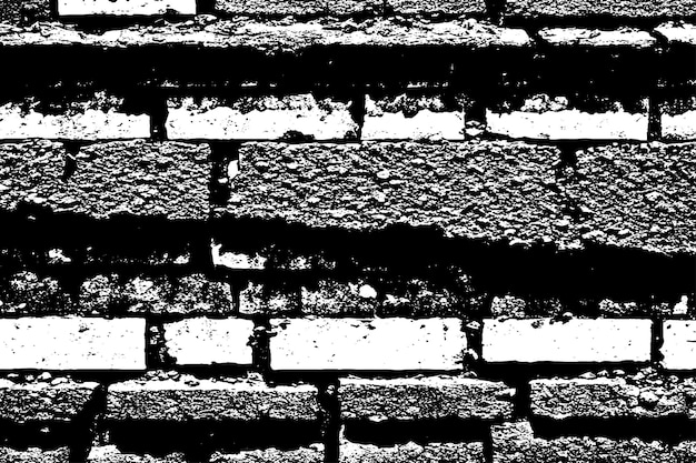 Vector a black and white photo of a brick wall with a white line