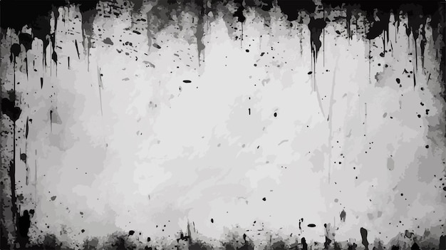 a black and white photo of a grungy wall with a splattered effect