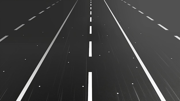 Vector a black and white photo of a highway