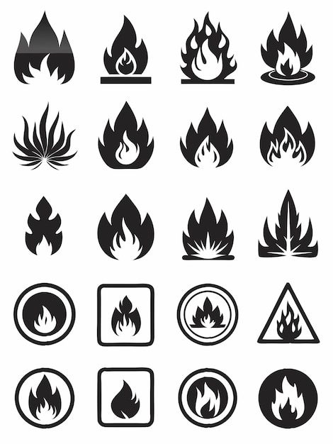 Vector a black and white picture of a fire and flames