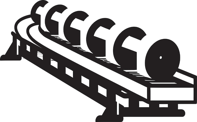 Vector a black and white picture of a train with the letters e g