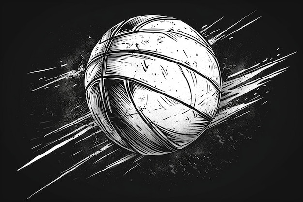 Vector a black and white poster of a basketball with the words quot soccer quot on it