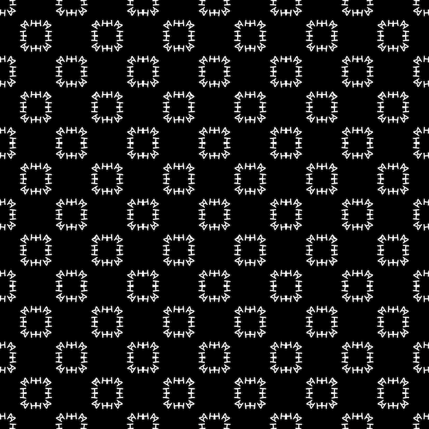 Black and white seamless abstract pattern Background and backdrop Grayscale ornamental design Mosaic ornaments Vector graphic illustration EPS10