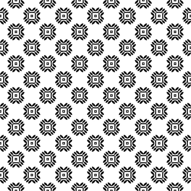 Black and white seamless abstract pattern Background and backdrop Grayscale ornamental design Mosaic ornaments Vector graphic illustration EPS10