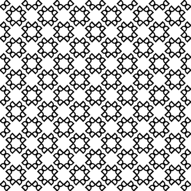 Black and white seamless abstract pattern Background and backdrop Grayscale ornamental design Mosaic ornaments Vector graphic illustration EPS10