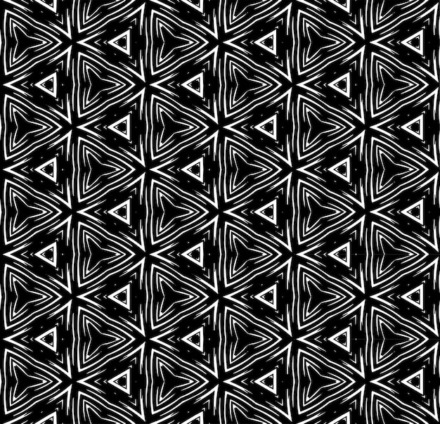 Black and white seamless abstract pattern Background and backdrop Grayscale ornamental design Mosaic ornaments Vector graphic illustration