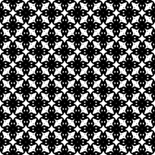 Black and white seamless abstract pattern. Background and backdrop. Grayscale ornamental design.