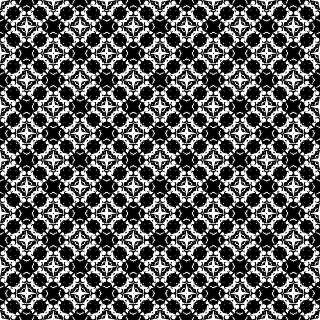 Black and white seamless abstract pattern. Background and backdrop. Grayscale ornamental design.