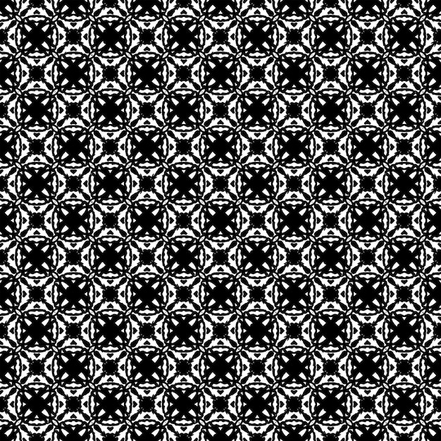 Black and white seamless abstract pattern. Background and backdrop. Grayscale ornamental design.